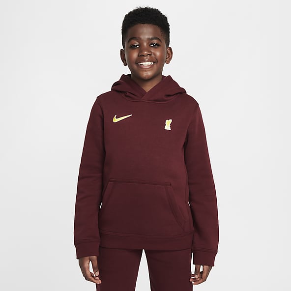 Boys nike hoodie red outlet
